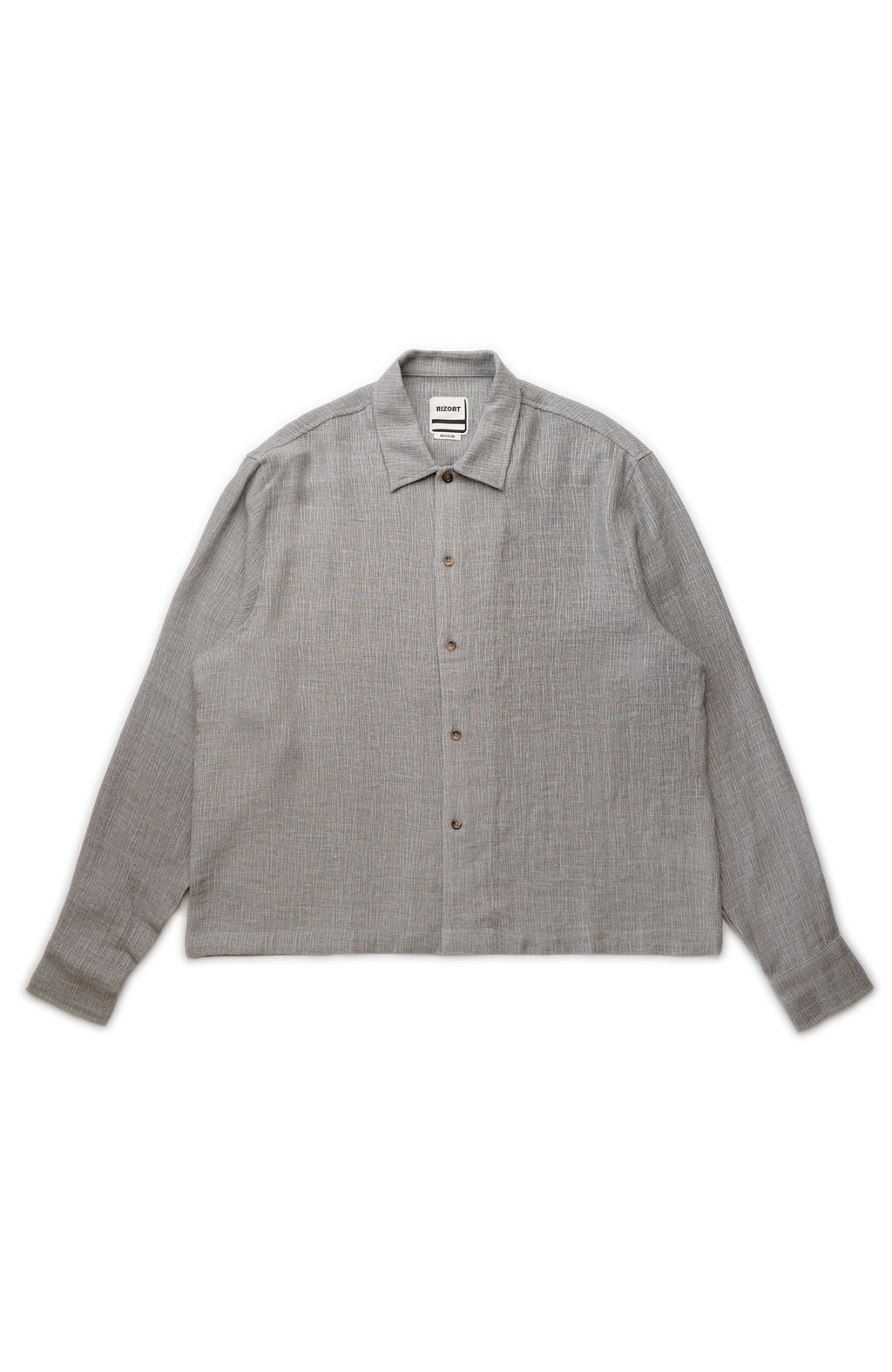 Rest Button Up  Grey